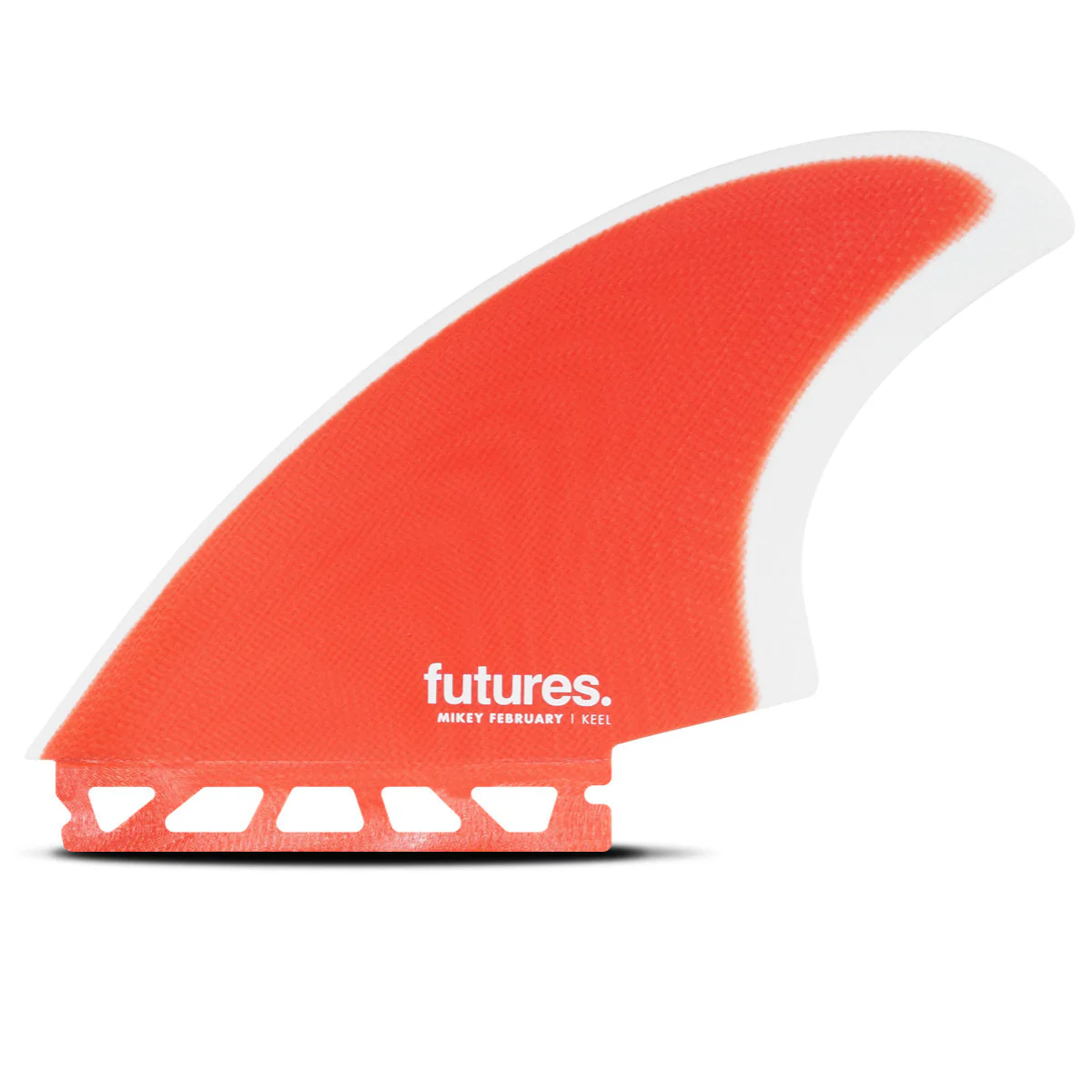 Futures Twin Keel Mikey February Surfboard Fin Red White