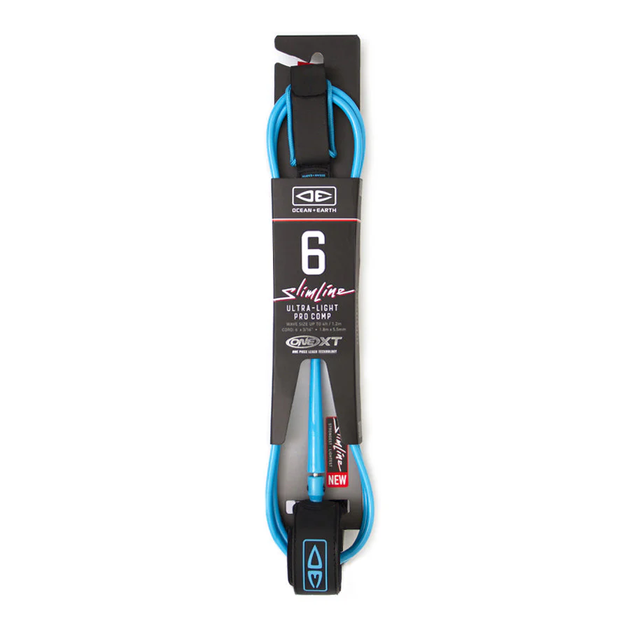 Ocean and Earth 6ft Slimline Ultra-light Pro Comp One-XT Premium Surfboard Leash - Image 4