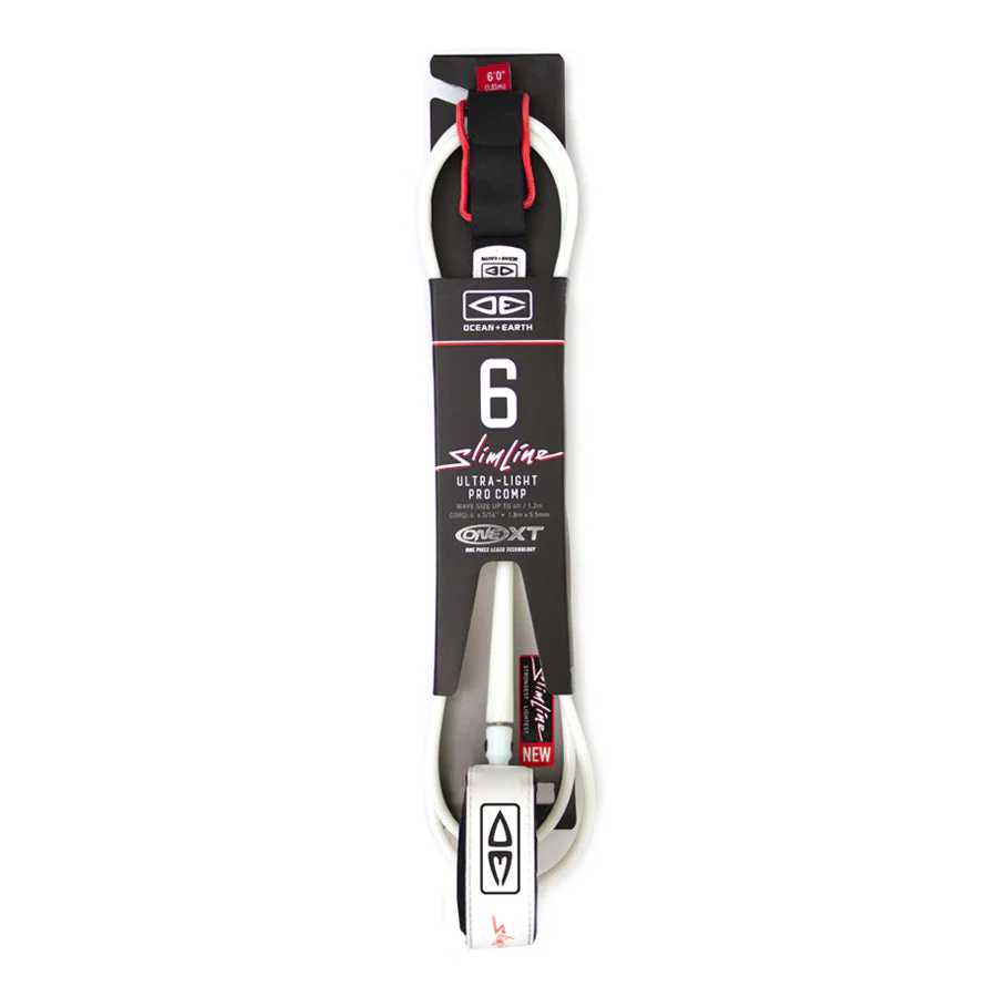 Ocean and Earth 6ft Slimline Ultra-light Pro Comp One-XT Premium Surfboard Leash - Image 9
