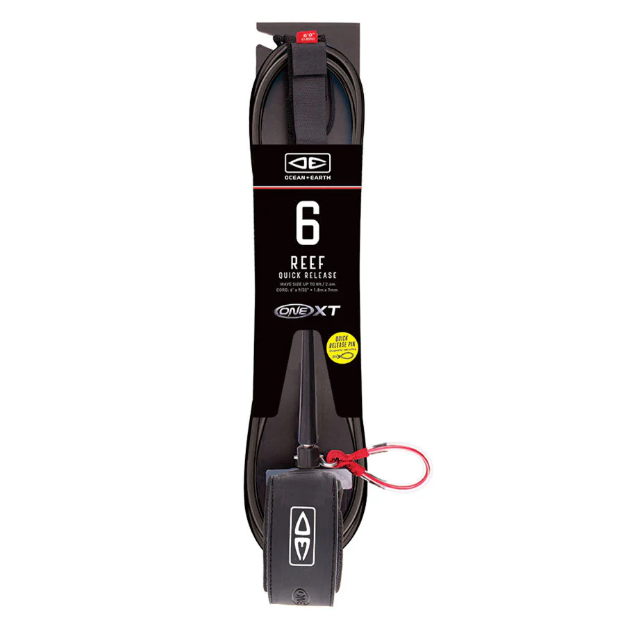 Ocean and Earth 6ft One XT Quick Release Reef Surfboard Leash