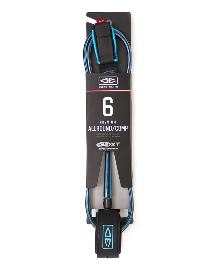 Ocean and Earth 6ft One-XT All round Comp Surfboard Leash - Image 2