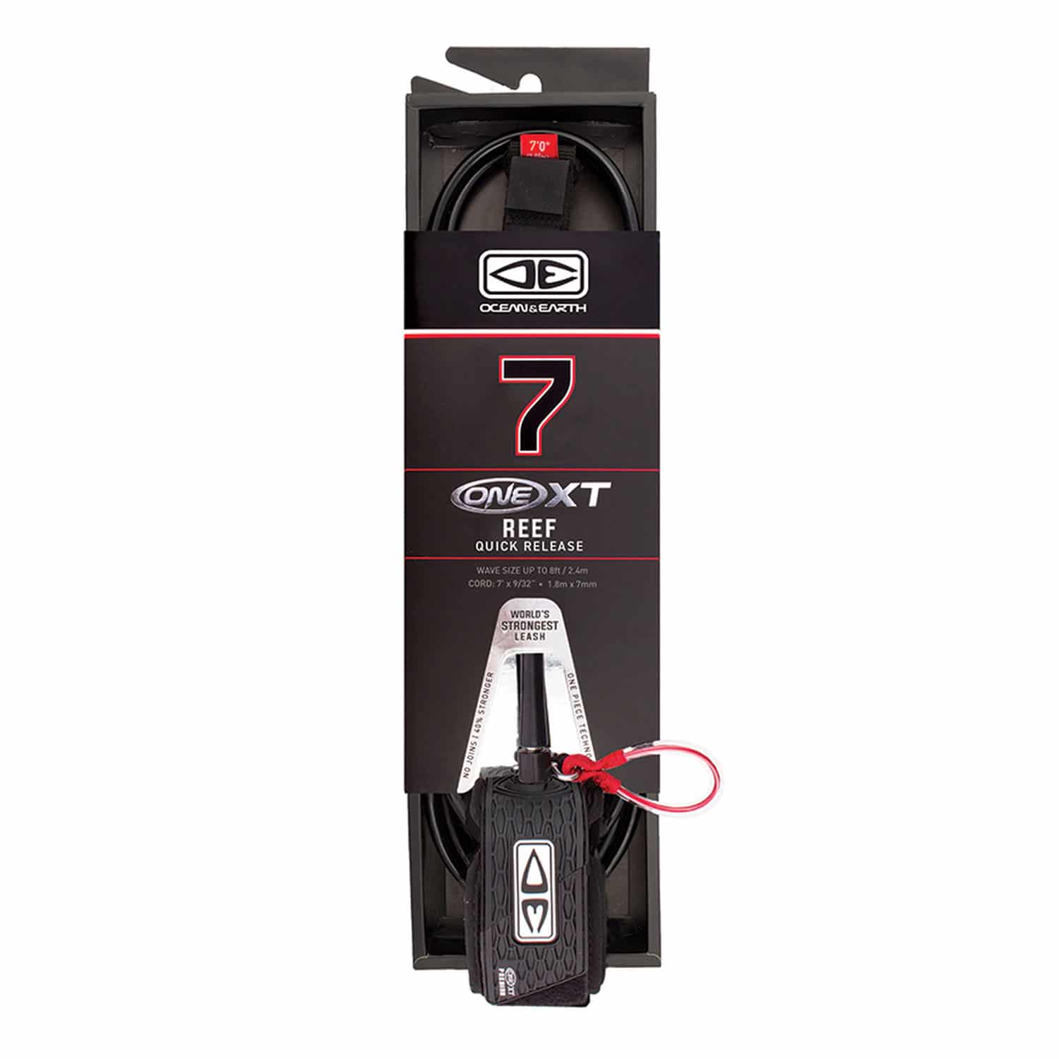 Ocean and Earth 7ft One XT Quick Release Reef Surfboard Leash