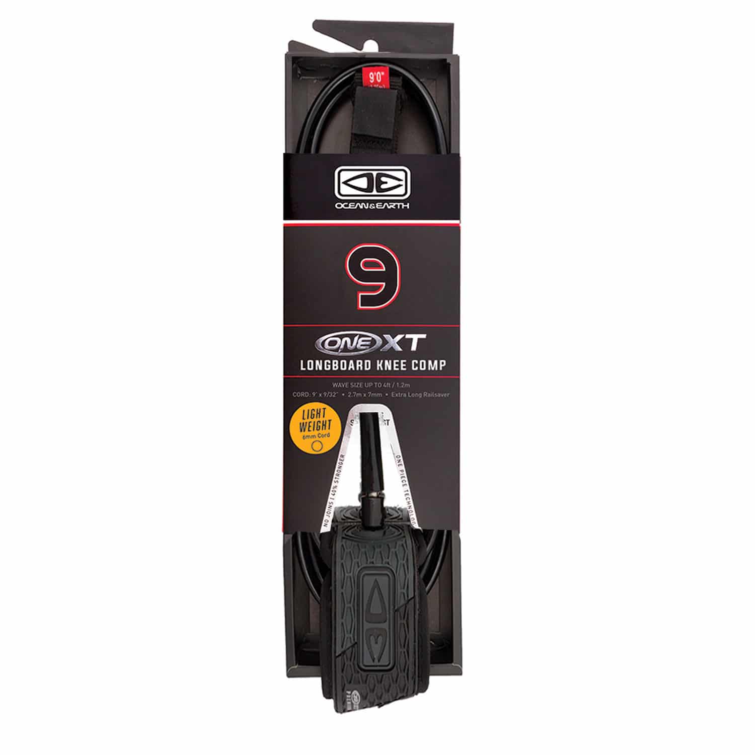 Ocean & Earth 9ft One XT Premium Knee Comp Longboard Leash - Image 2