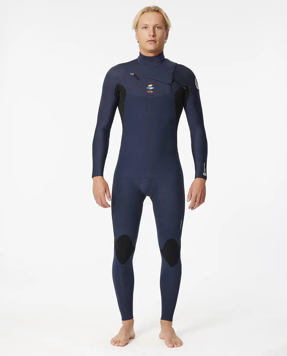 Rip Curl Dawn Patrol 4:3 Warmth Flash Lining Mens Chest Zip Steamer Wetsuit - Image 4