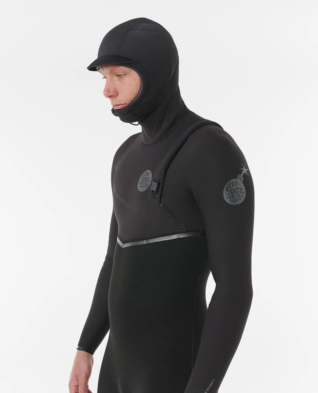 Rip Curl E Bomb 5:4 Zip Free Hooded Wetsuit 2025 - Image 7