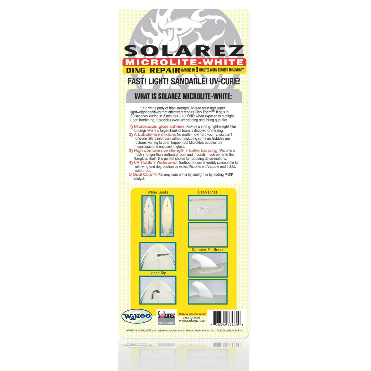 Solarez 2 oz Microlite White UV-Cure Repair Putty - Image 3