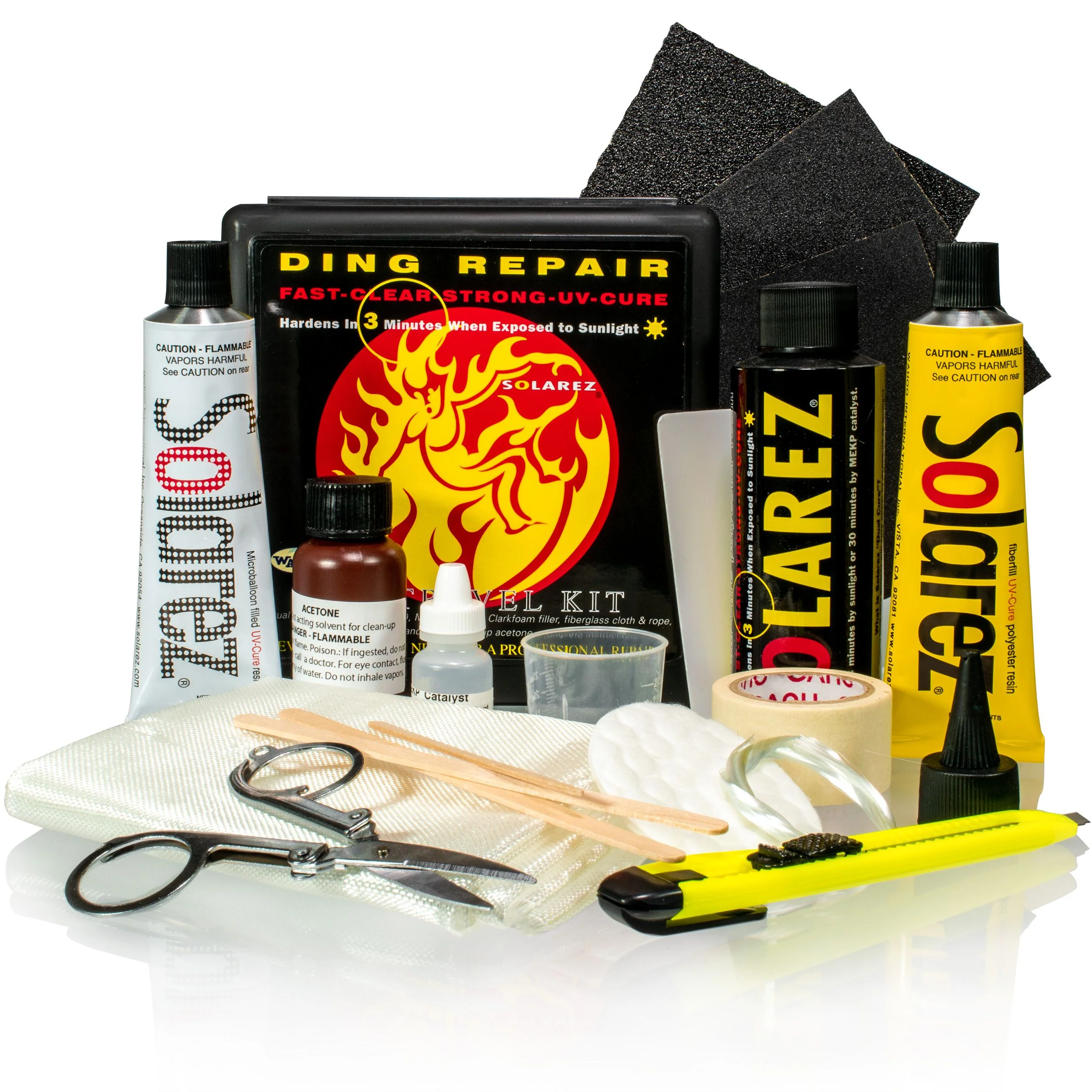 Solarez Polyester Pro Travel Repair Kit