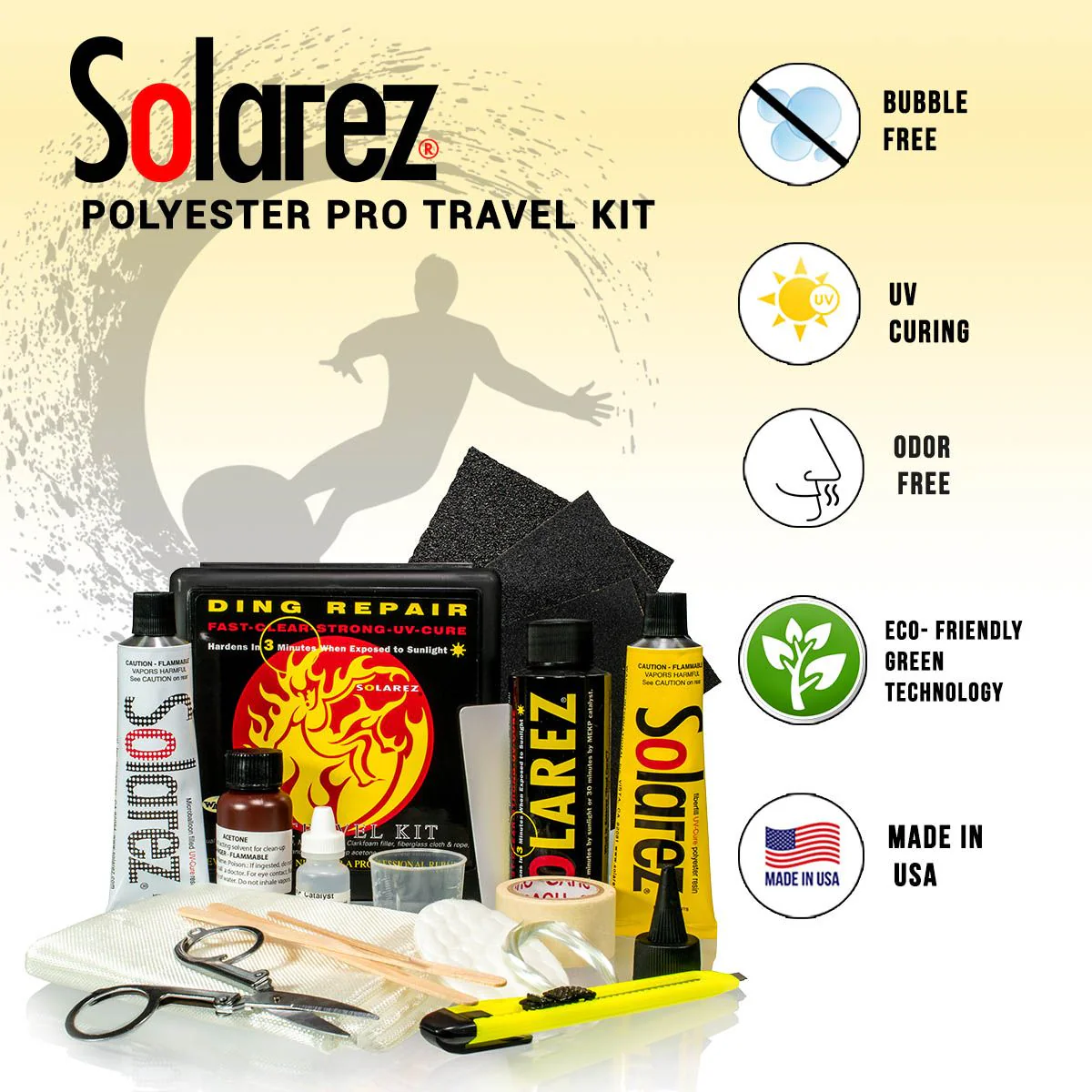 Solarez Polyester Pro Travel Repair Kit - Image 2