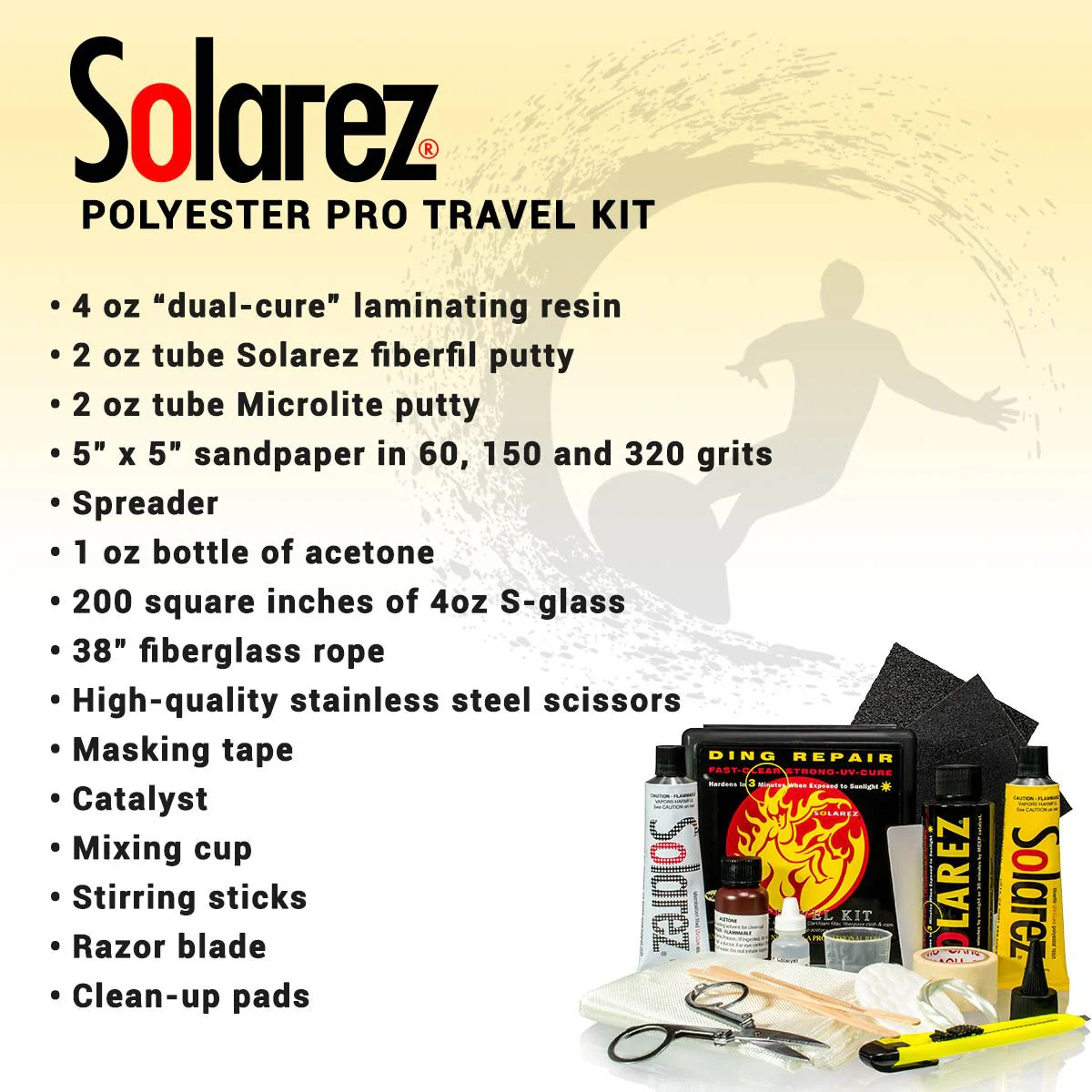 Solarez Polyester Pro Travel Repair Kit - Image 3