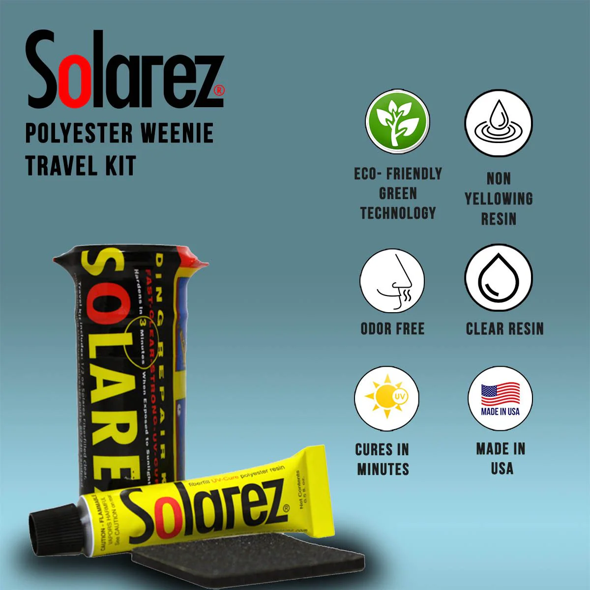 Solarez Polyester Weenie Mini Travel Repair Kit - Image 3