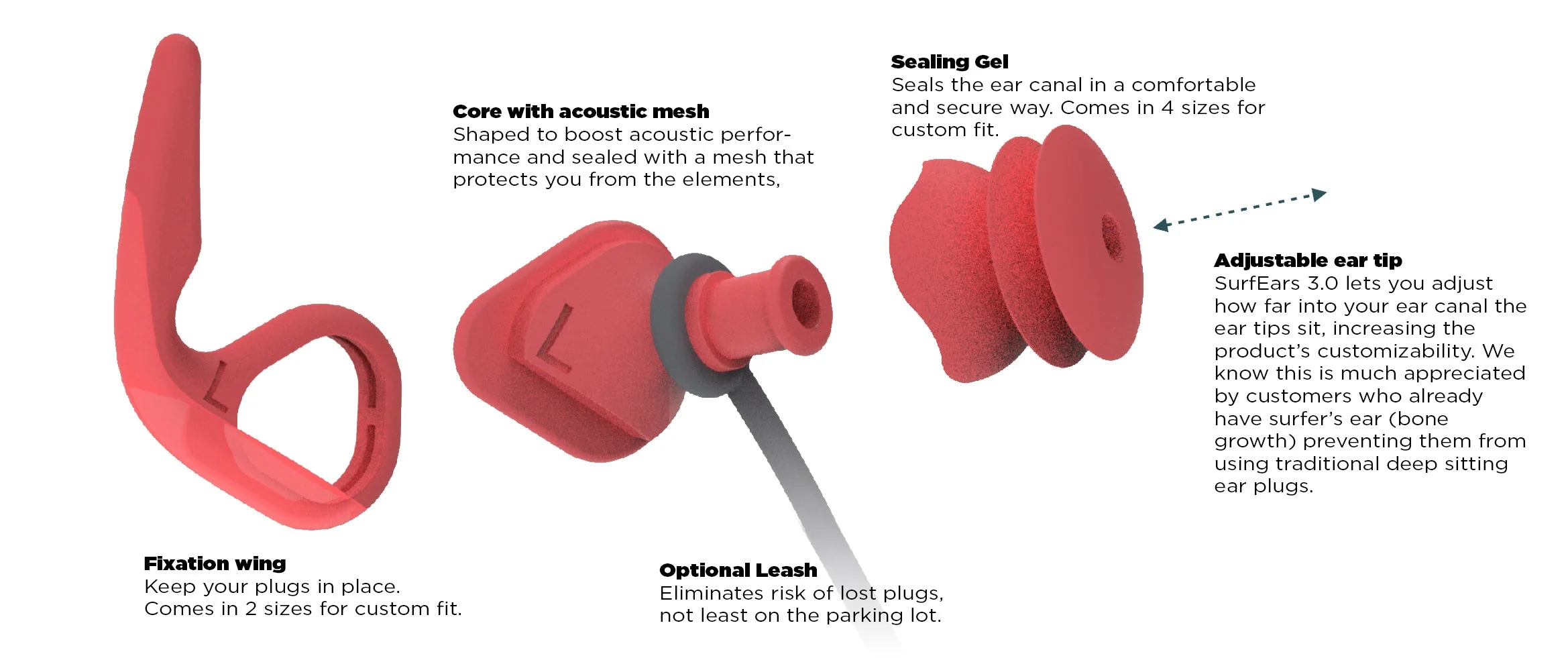 Surfears 3.0 Surf Ear Plugs Adult - Image 7