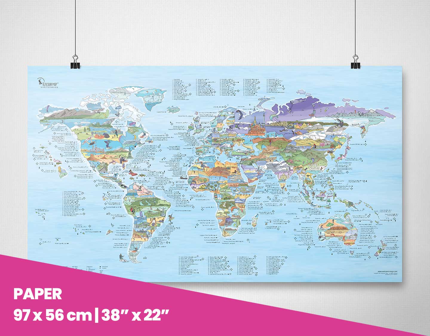 Awesome Maps- World Kitesurf Trip Map