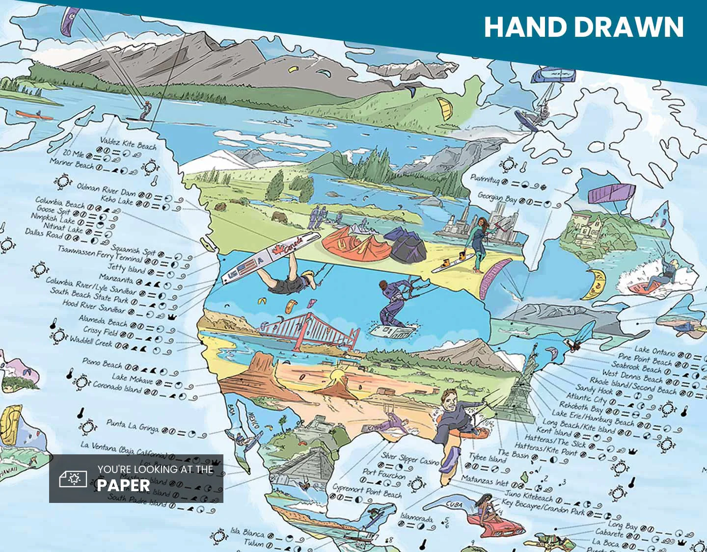 Awesome Maps- World Kitesurf Trip Map - Image 2
