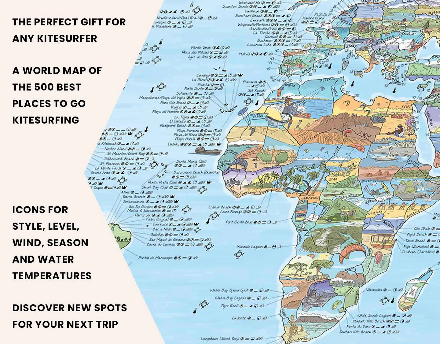 Awesome Maps- World Kitesurf Trip Map - Image 3